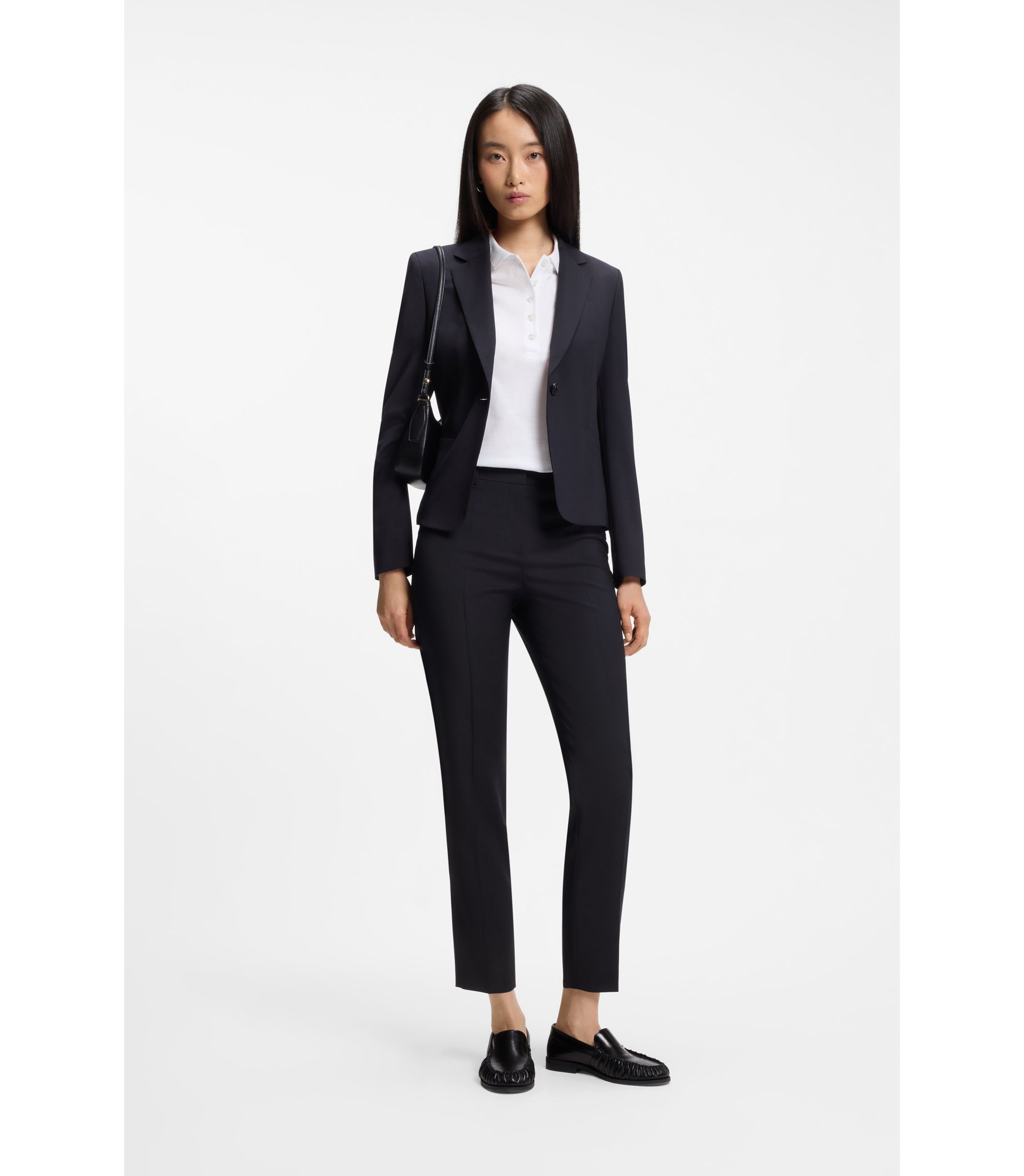 Regular-Fit Hose aus in Italien hergestellter Schurwolle