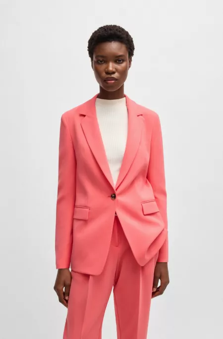 Veste Regular en crêpe infroissable