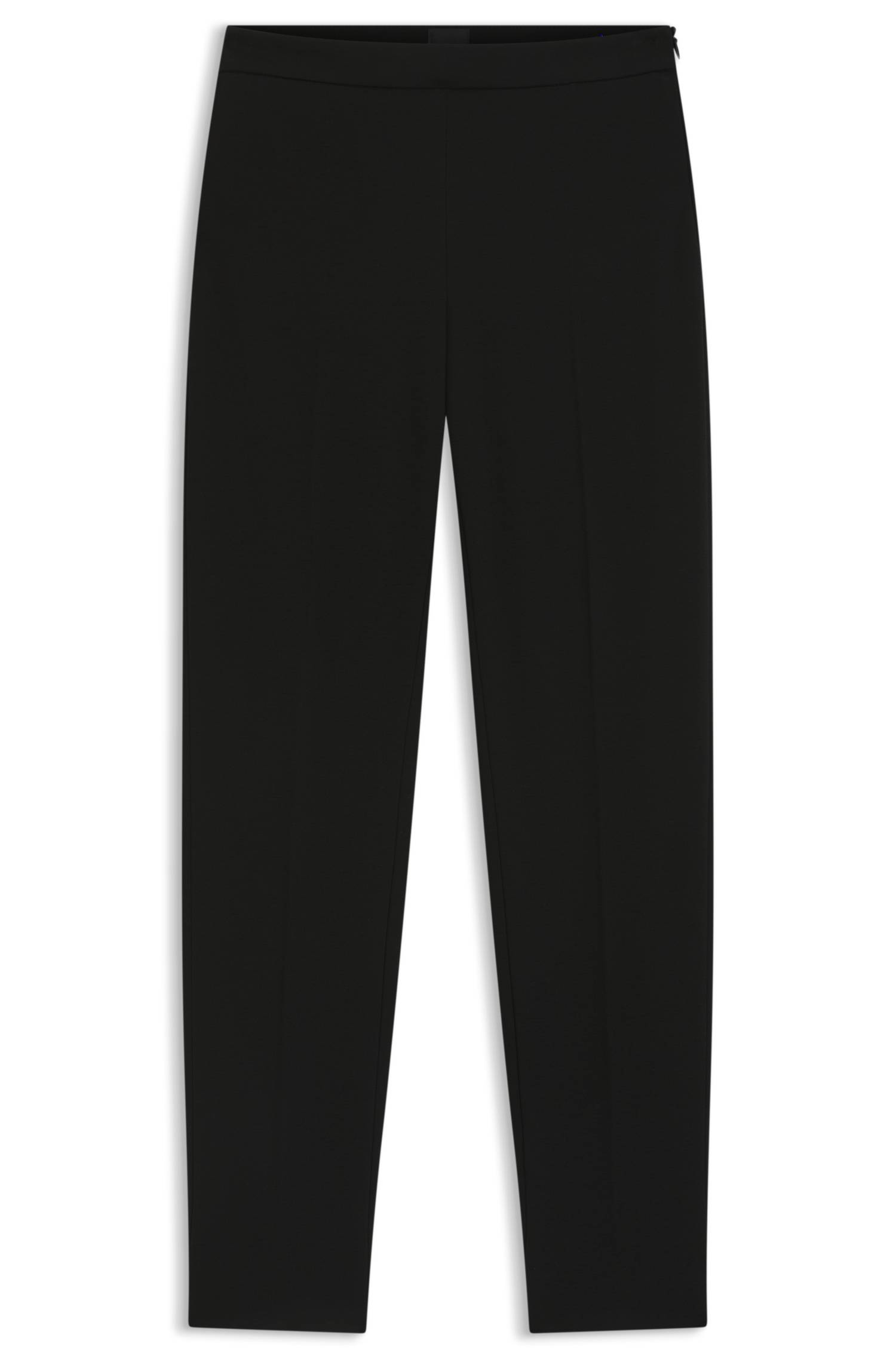 Boss Regular-fit trousers in stretch fabric with tapered leg byxor dam – bild 4