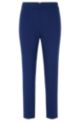 Regular-fit trousers with a tapered leg, Dark Blue