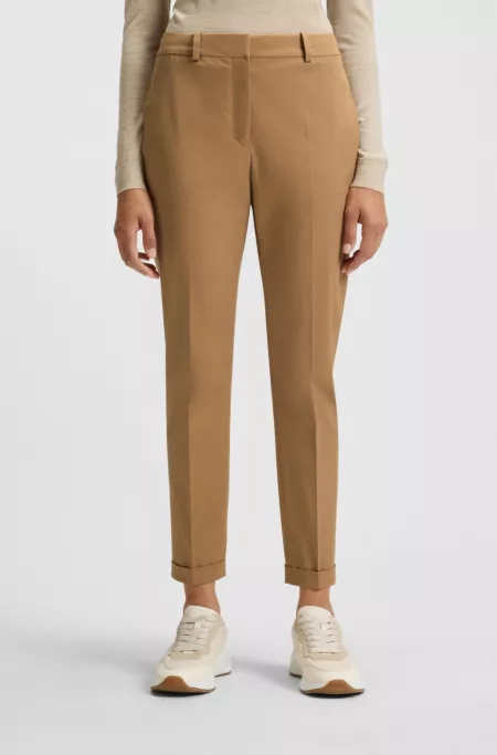 Pantalon Regular en twill de coton stretch