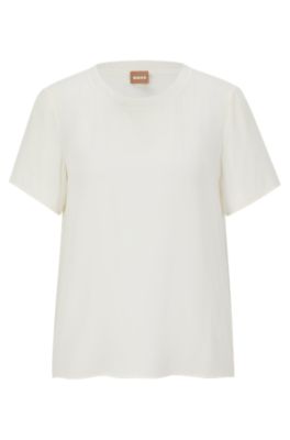 boss plain white t shirt
