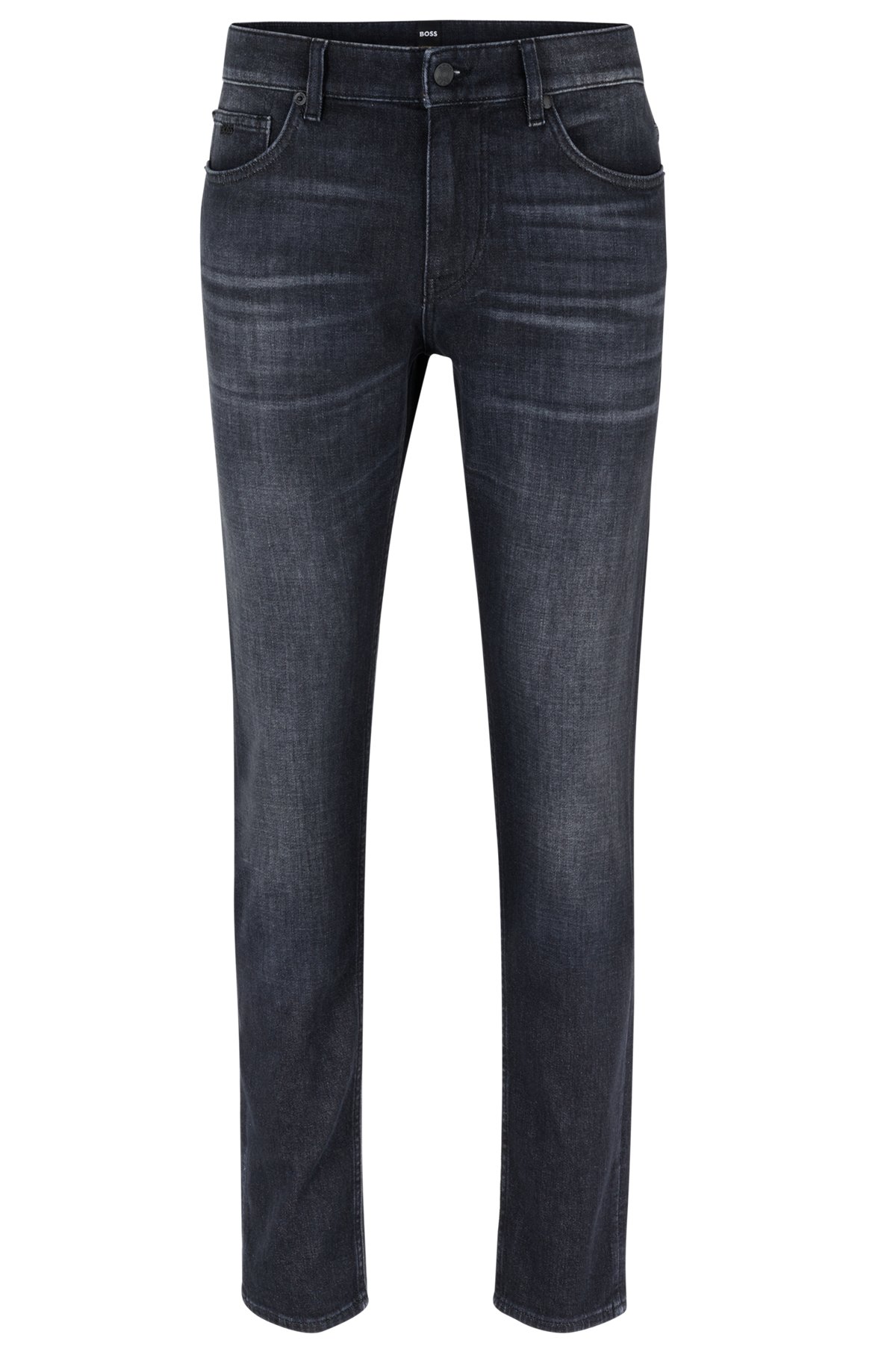 Frø lave et eksperiment overdraw BOSS - Slim-fit jeans in super-soft gray Italian denim