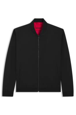 Packable slim-fit jacket with red lining 1