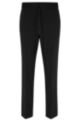 Verstaubare Extra Slim-Fit Hose mit elastischem Bund, Schwarz