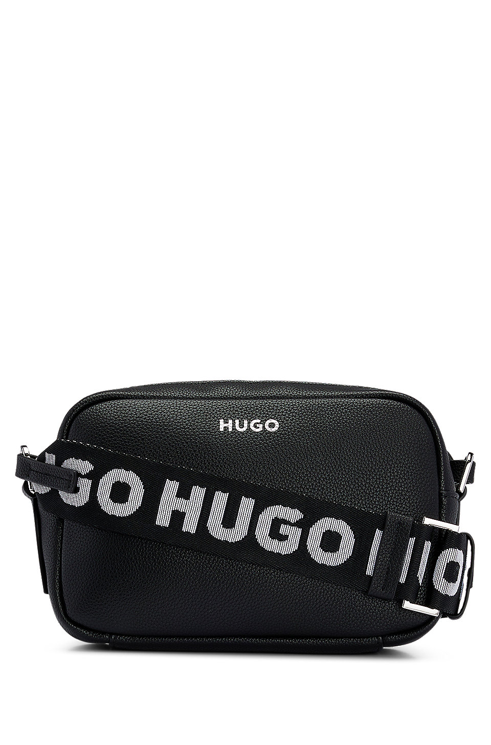 HUGO - Umhängetasche aus Kunstleder mit Logo-Riemen