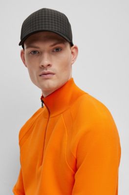 BOSS Waterrepellent cap with perforated details and printed artwork