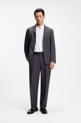 Slim-fit shirt in performance-stretch jersey, White