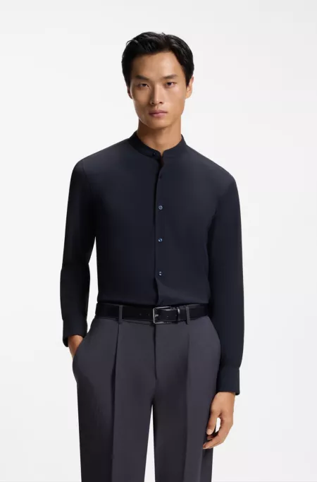 Chemise Slim Fit en jersey stretch performant
