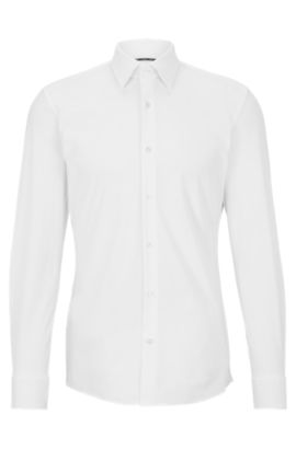 functie kleding stof spel Shirts in White by HUGO BOSS | Men