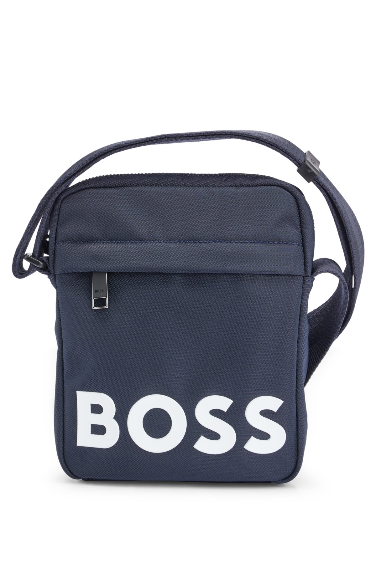 BOSS - Structured reporter bag with monogram detailing