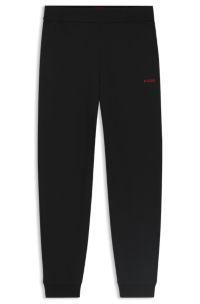 Pantaloni della tuta in cotone e modal elasticizzato con logo stampato, Nero