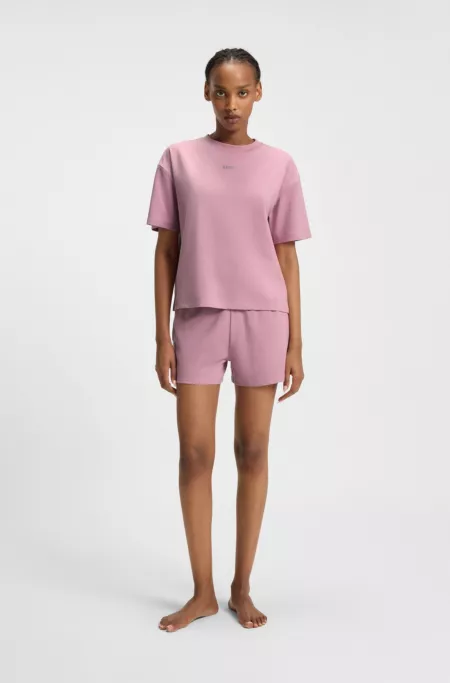 Relaxed-fit T-shirt in soft jersey with contrast logo