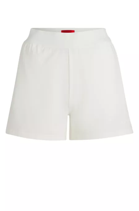 Logo-print shorts in stretch fabric