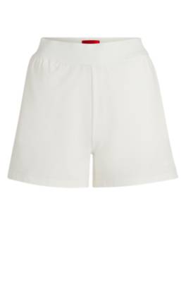 Logo-print shorts in stretch fabric 1