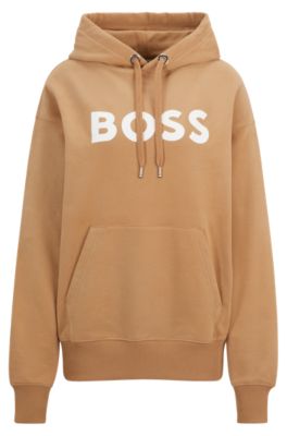 BOSS - コットンブレンド フーディ コントラストロゴ