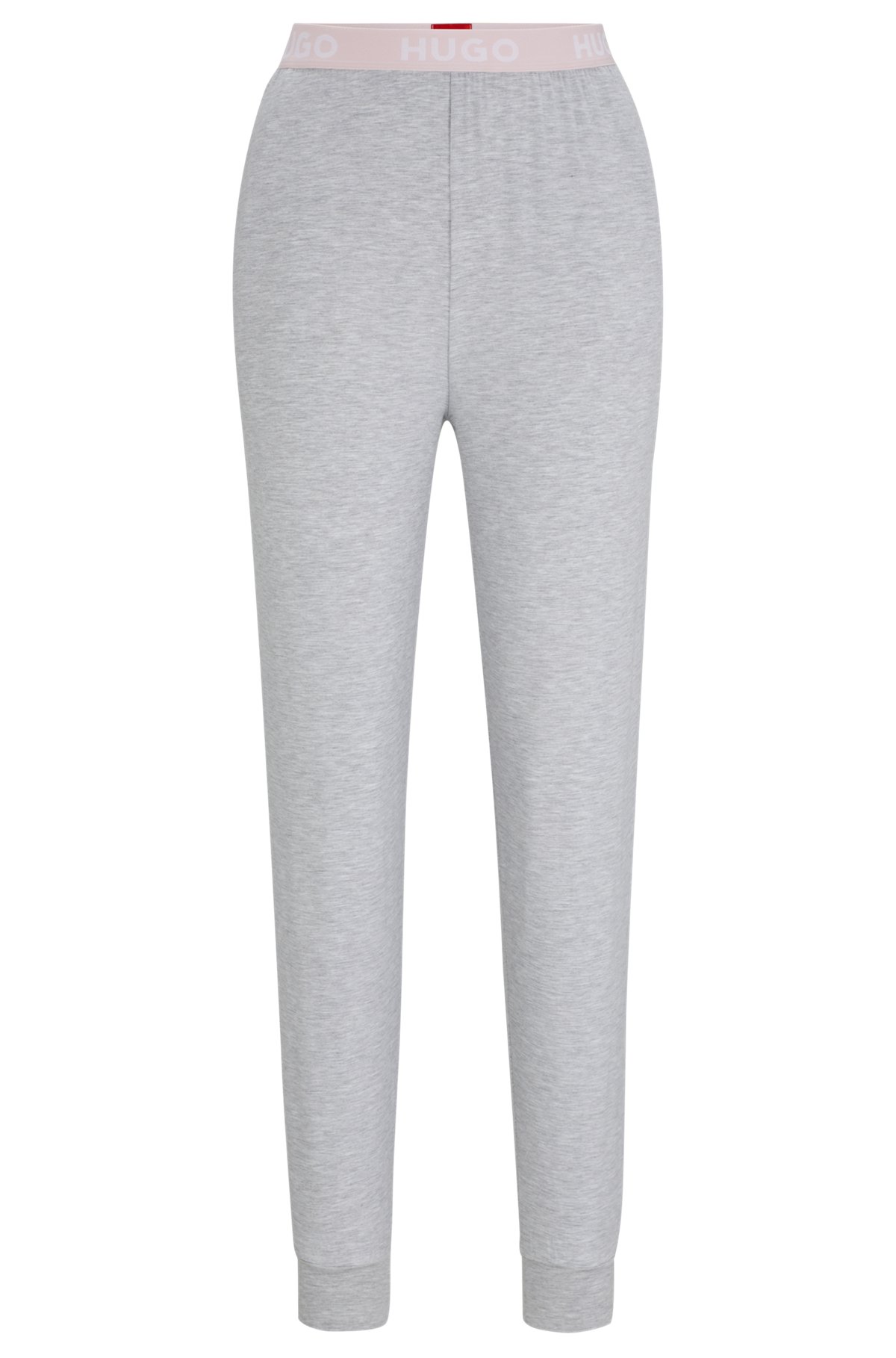 HUGO - Pyjama-Hose aus Stretch-Jersey mit Logos am Bund | Stretchhosen