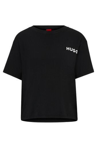 HUGO - Pyjama-Shorts aus Stretch-Jersey mit Logo-Bund