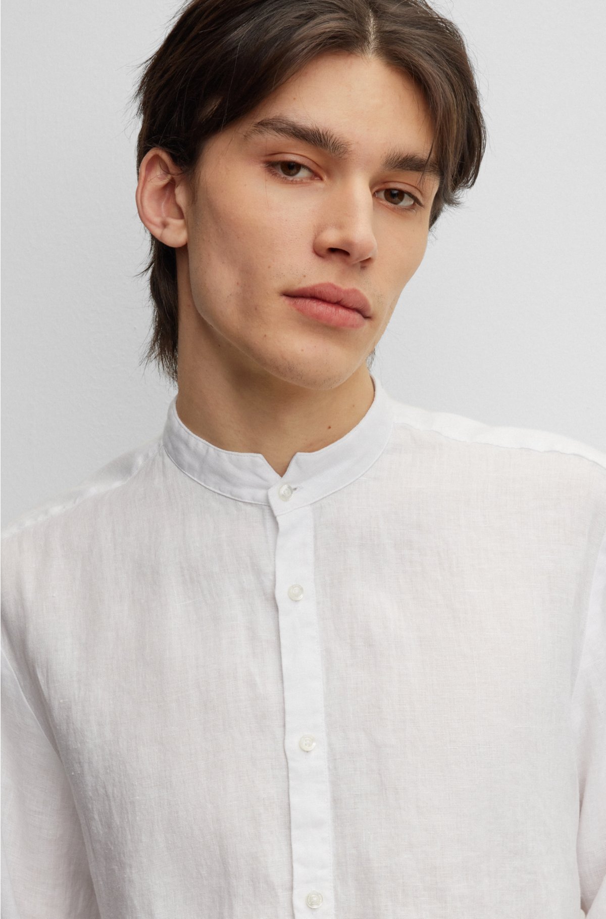Shirts with a Stand collar by HUGO BOSS
