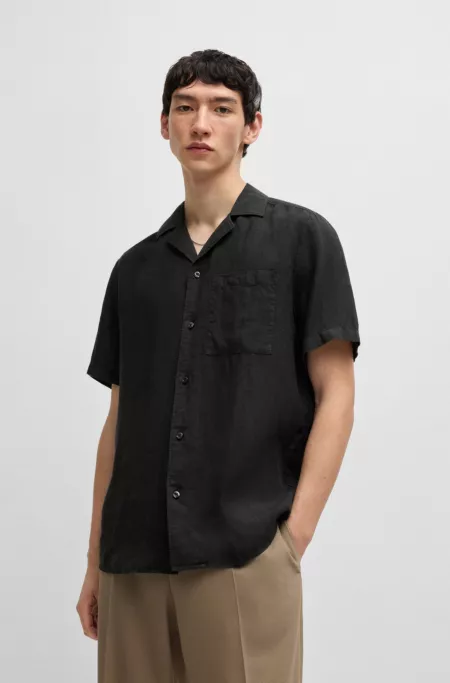 Relaxed-fit multi-occasional shirt in linen