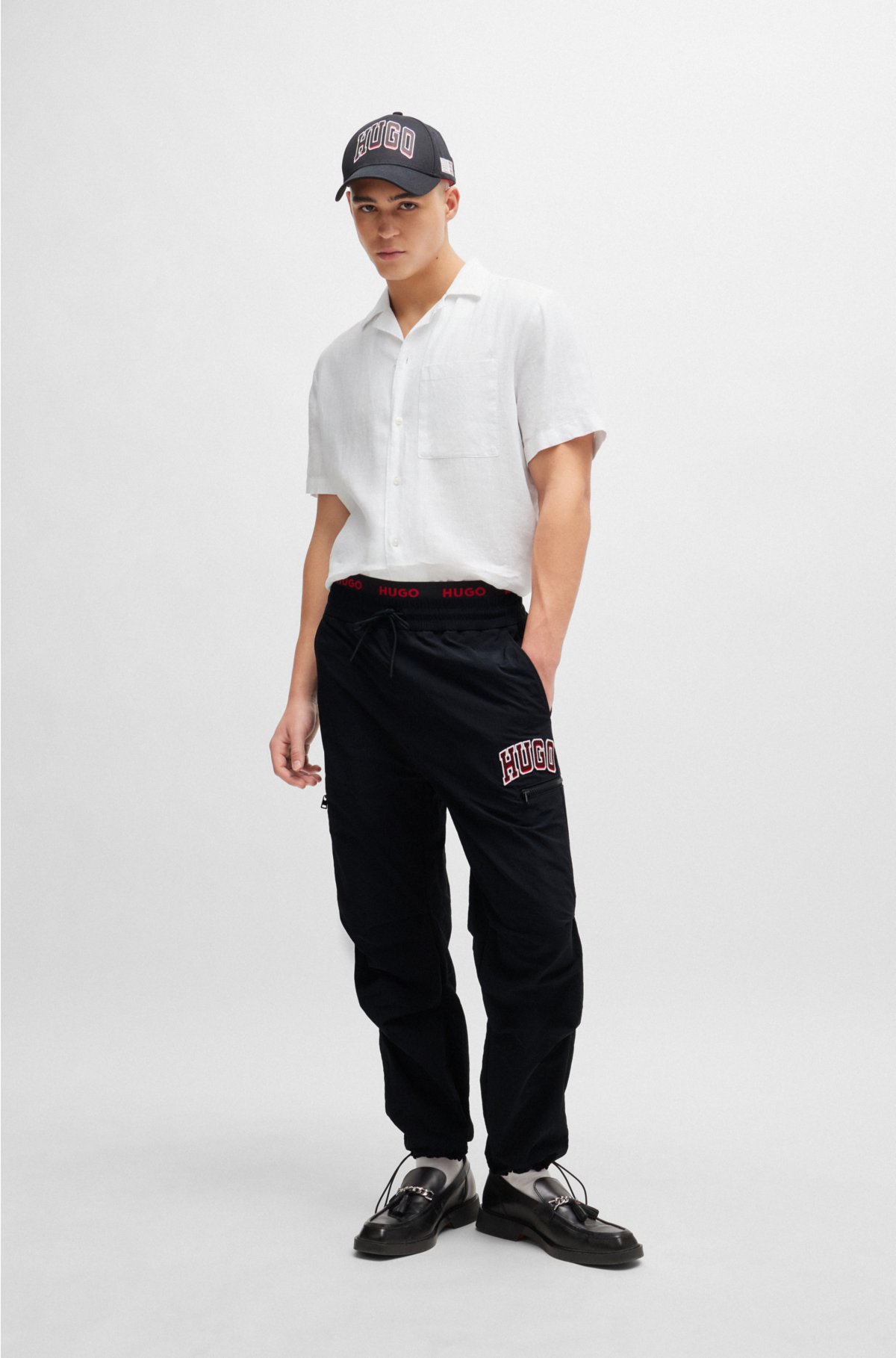 Relaxed-fit multi-occasional shirt in linen, White