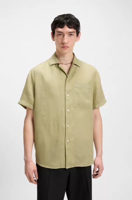 Relaxed-fit multi-occasional shirt in linen