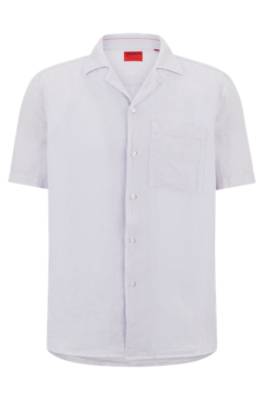 Hugo Relaxed-fit Shirt In Pure Linen