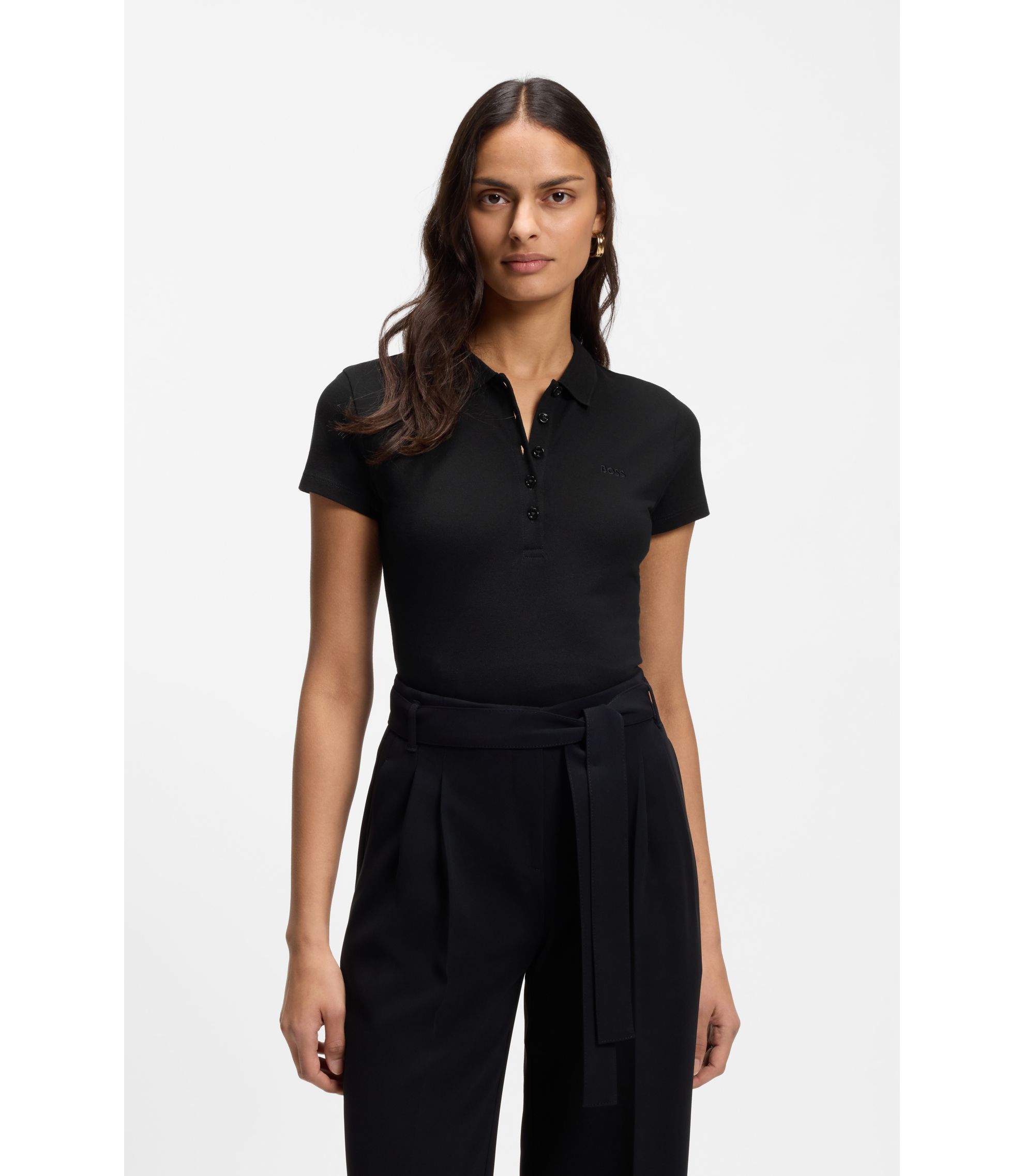 Poloshirt aus Baumwoll-Piqué mit Logo-Detail