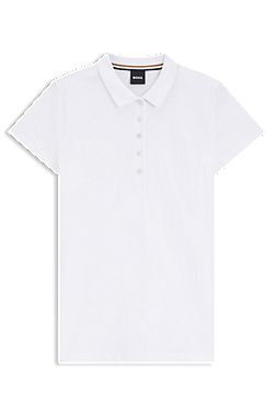 Cotton-piqué polo shirt with logo detail