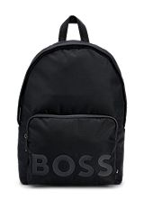 Backpack with tonal logo detail, Black