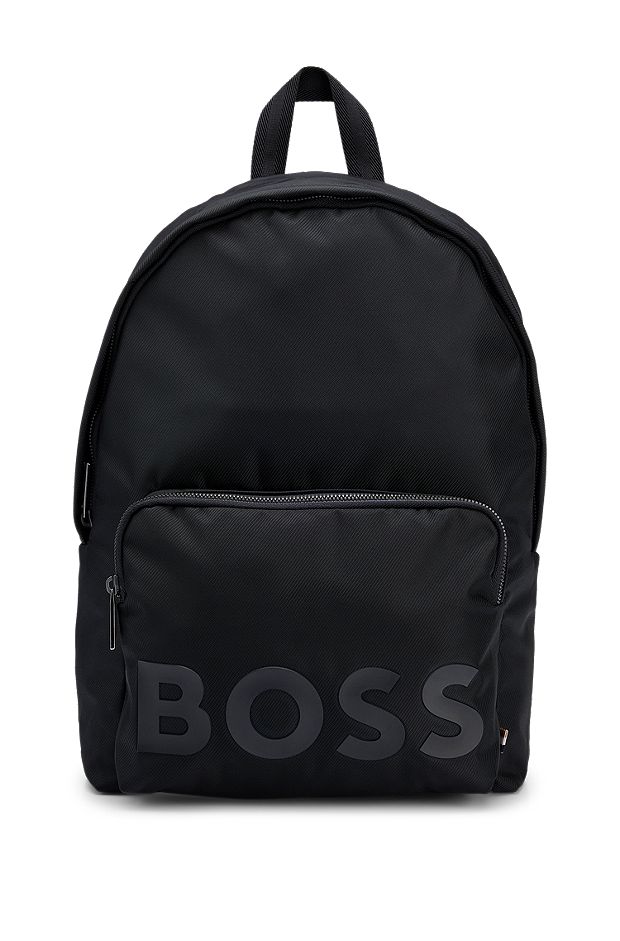 Рюкзак с логотипом в тон, Черный