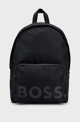 Backpack with tonal logo detail, Black