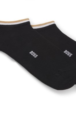 Boss Two-pack of ankle socks with signature-stripe cuffs övrigt herr – bild 4