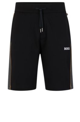 Black and gold hugo boss shorts on sale