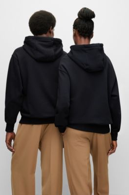 BOSS - Unisex relaxed-fit hoodie in organic cotton