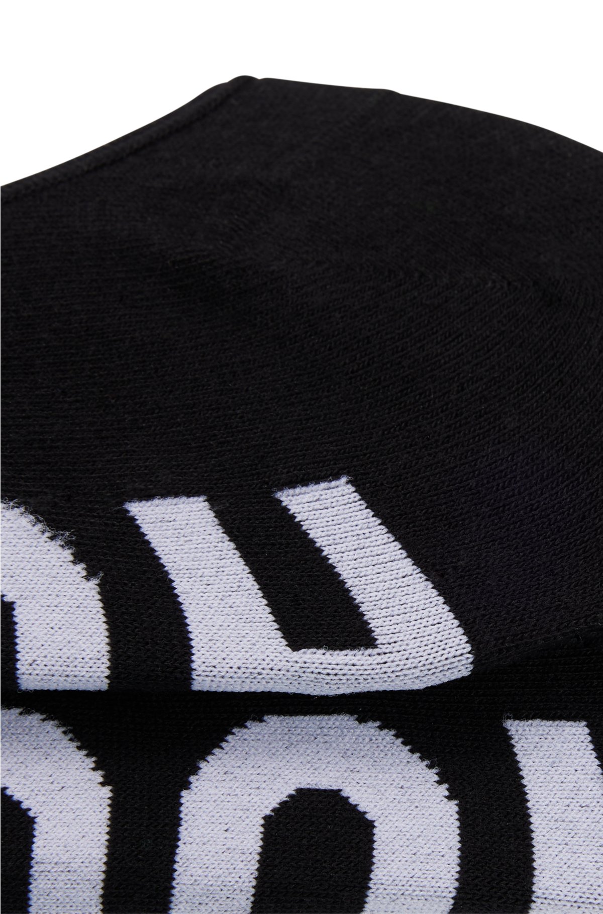 Two-pack of invisible socks with contrast logos, Black