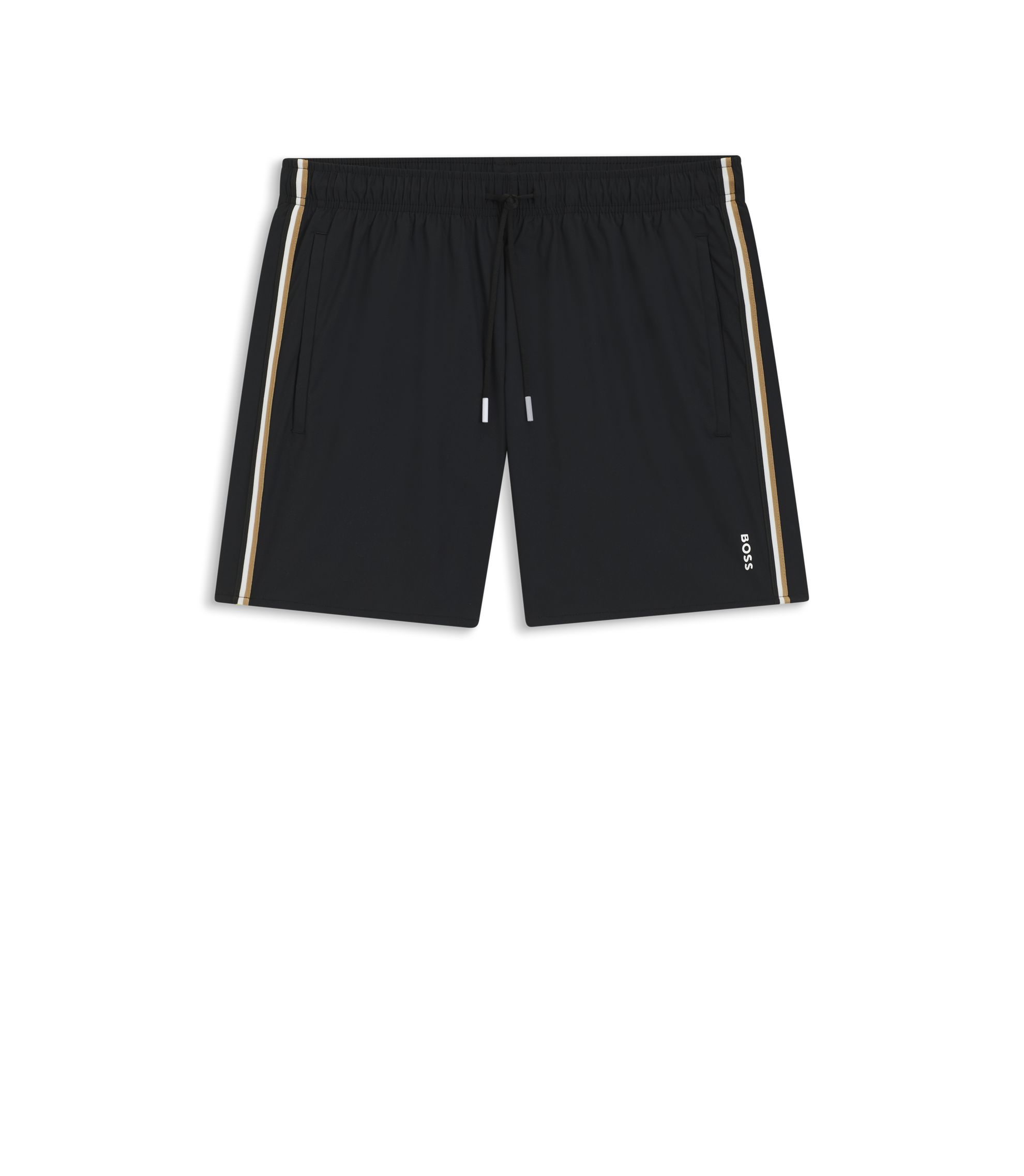 ○★新品未使用　BOSS（ボス）　リコ　スイムショーツ　S　ブラック メンズスイムショーツ | HUGO BOSS