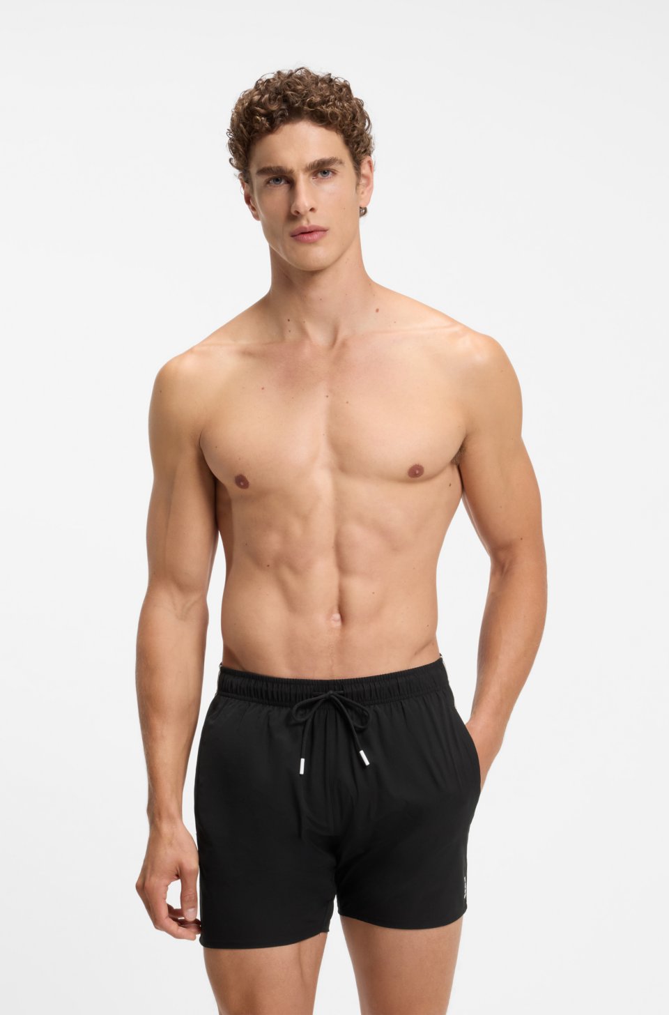 Signature-stripe swim shorts