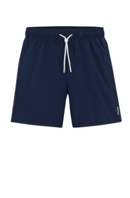 BOSS - Swim shorts with signature stripe and logo