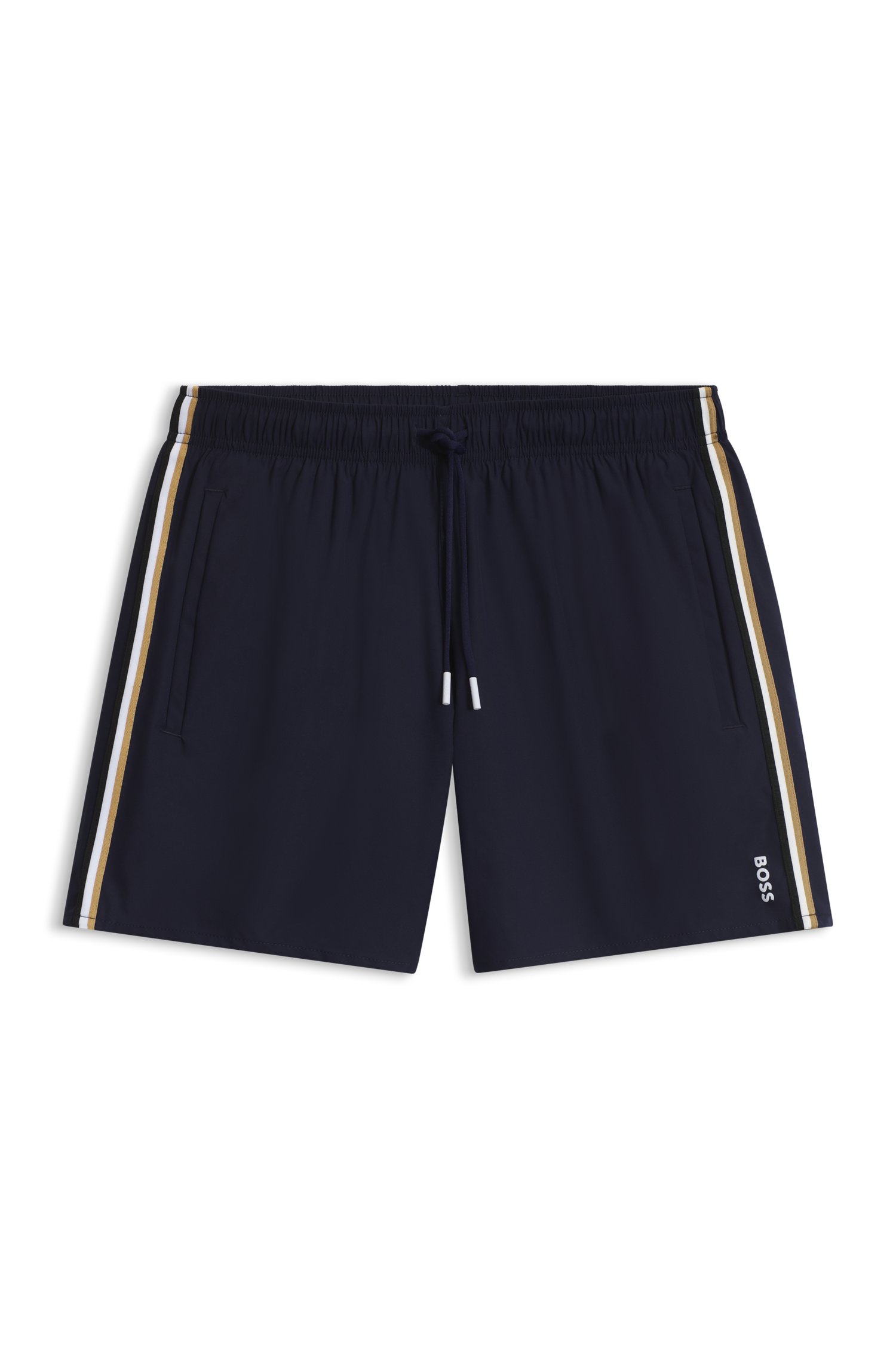 Boss Signature-stripe swim shorts herr – bild 3