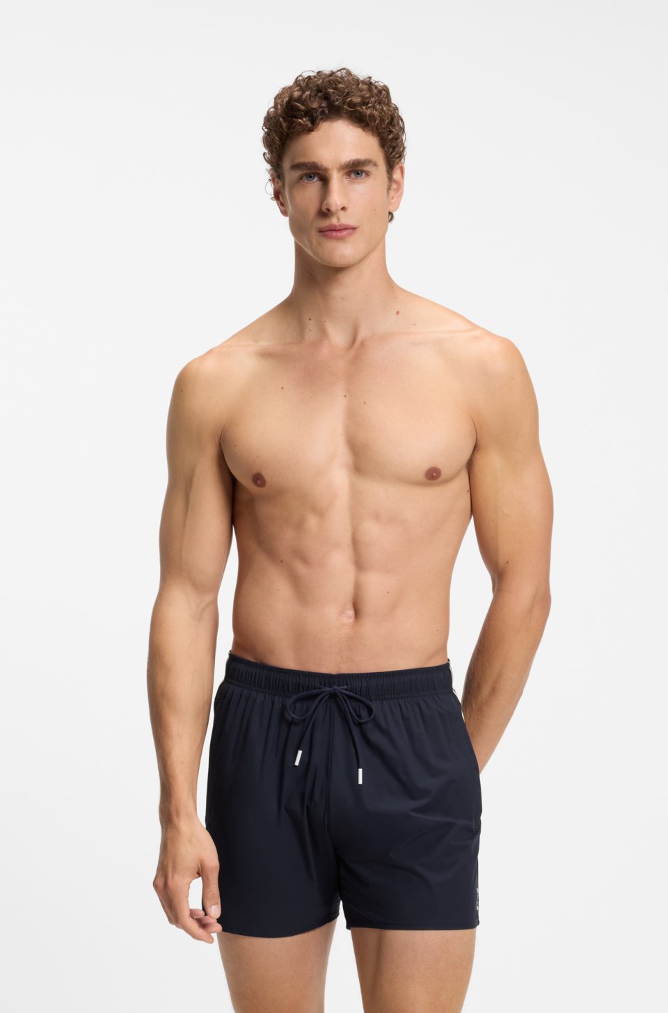 Signature-stripe swim shorts