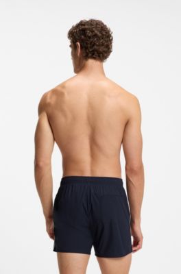 Signature-stripe swim shorts, Dark Blue