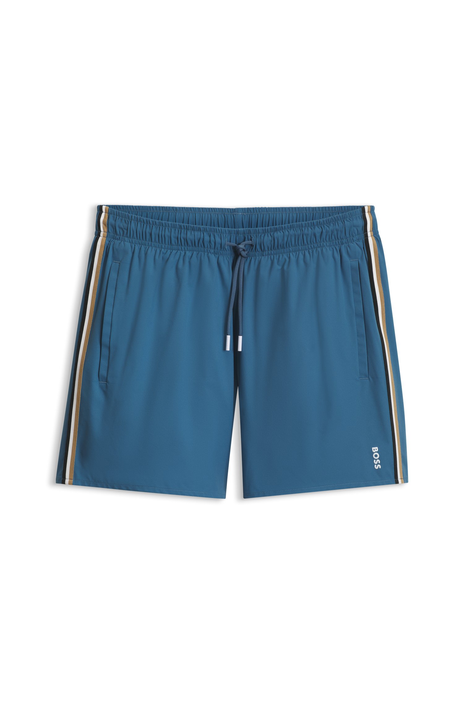 Boss Swim shorts with signature stripe and logo herr – bild 3