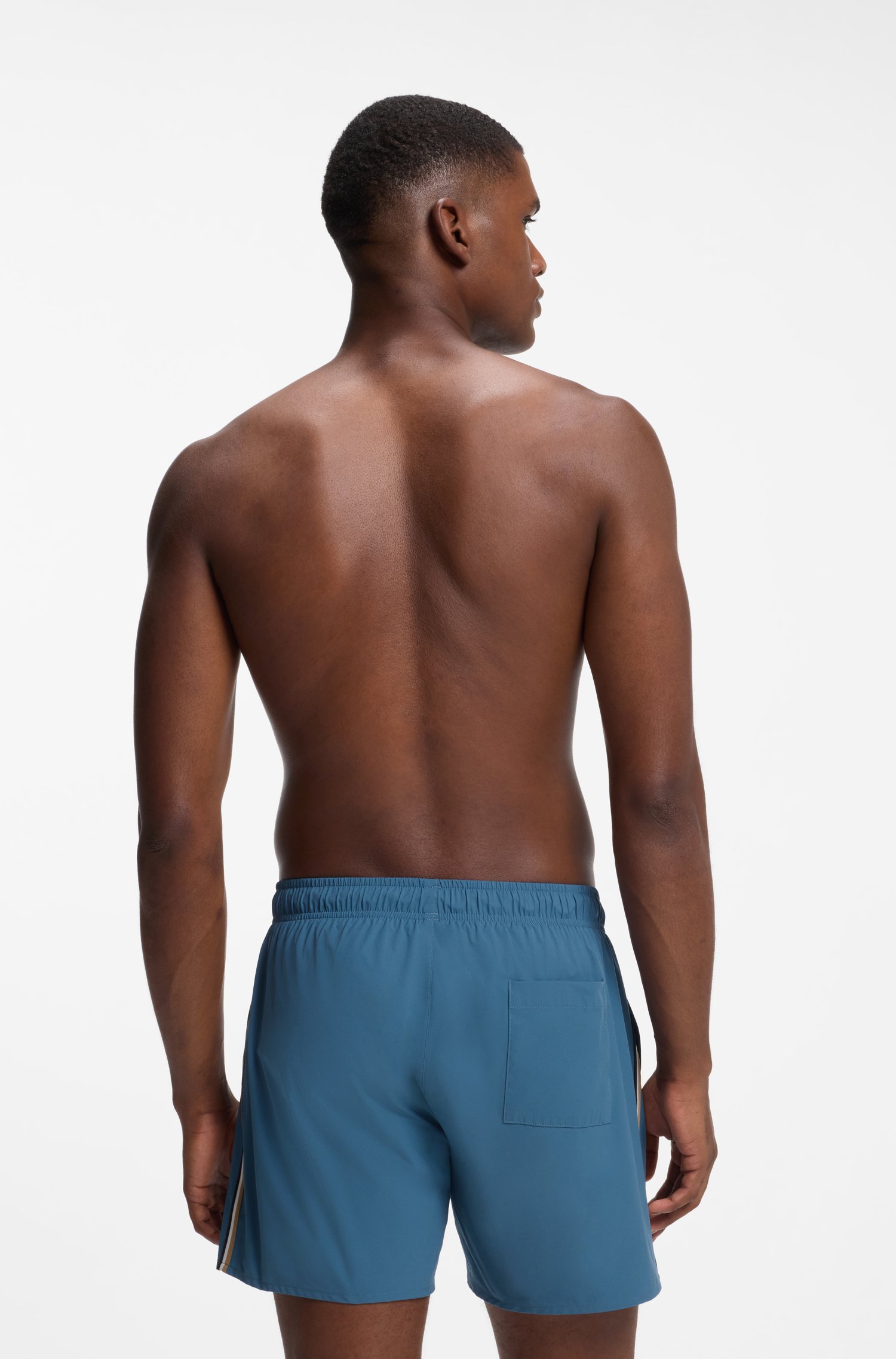Boss Swim shorts with signature stripe and logo herr – bild 2