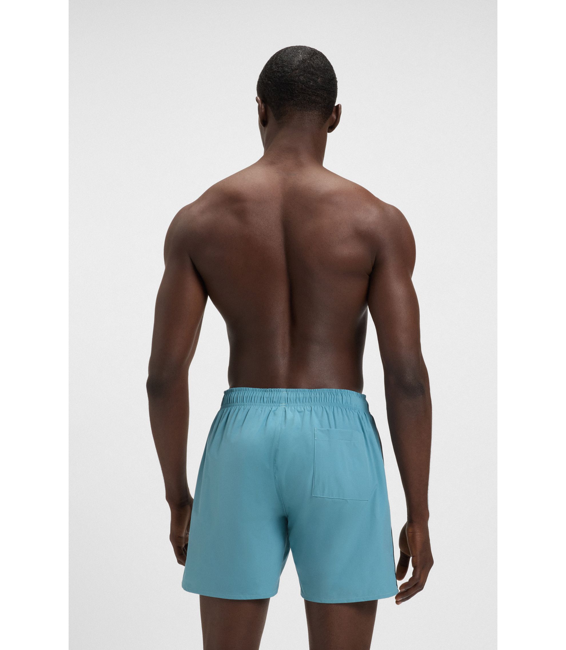 BOSS - スイムショーツ シグネチャーストライプ＆ロゴ - ライト