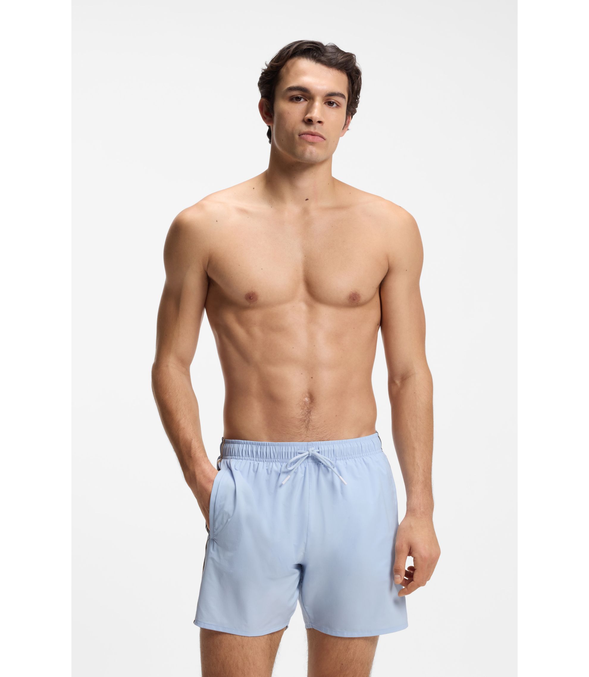 Badeshorts mit Signature-Streifen und Logo