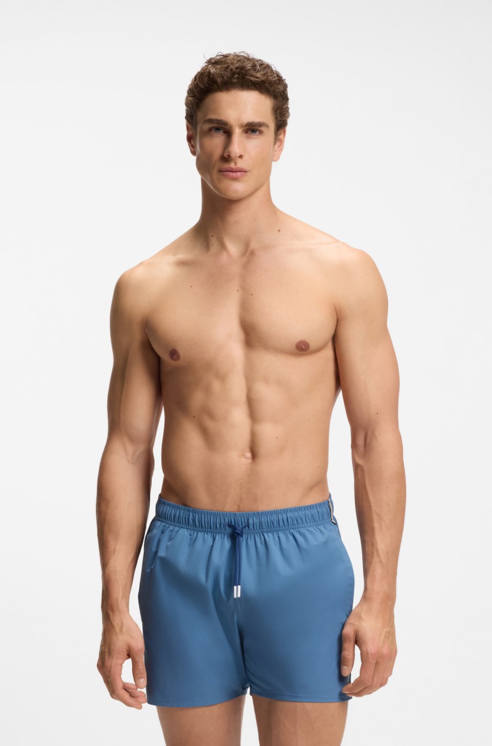 Signature-stripe swim shorts