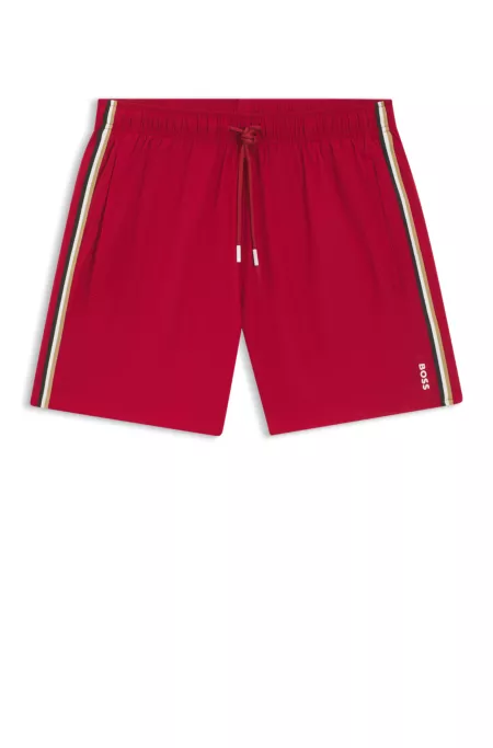 Signature-stripe swim shorts