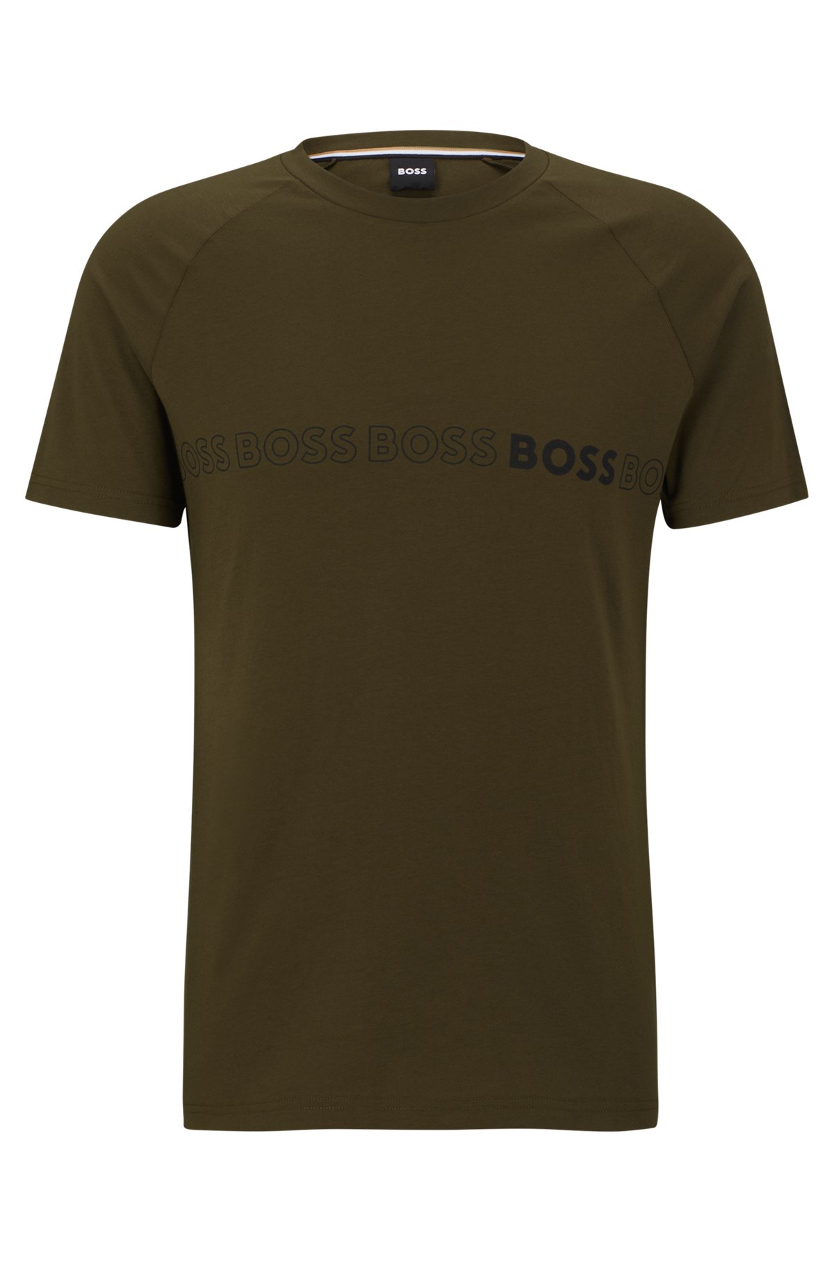 SPF 50+ UV 차단 슬림 핏 티셔츠, 다크 그린