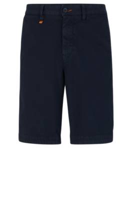 HUGO BOSS TAPERED-FIT SHORTS IN A COTTON BLEND